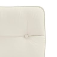 Трапезни столове, 2 бр, кремави, кадифе