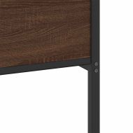 Рамка за легло без матрак Кафяв дъб Инженерна дървесина