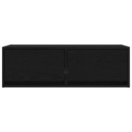 ТВ шкаф Черен дъб 80x31x25,5 cm Инженерна дървесина