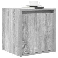Нощни шкафчета за стенен монтаж, 2 бр, сив сонома, 38x34x40 см