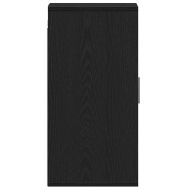 Шкаф за обувки, черен дъб, 32x35x70 см, инженерно дърво