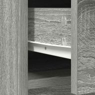 Бюфет с чекмеджета и вратички, сив сонома, 73x31x90 см