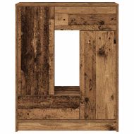 Бюфет с чекмеджета и вратички, старо дърво, 73x31x90 см