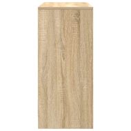 Бюфет с чекмеджета и вратички, дъб сонома, 70,5x34x74,5 см