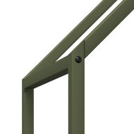 Стойка за дърва за огрев маслиненозелена 60x25x90 см