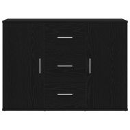 Сайдборд, черна дъб, 91x29,5x65 см, инженерно дърво