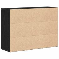 Сайдборд, черна дъб, 91x29,5x65 см, инженерно дърво