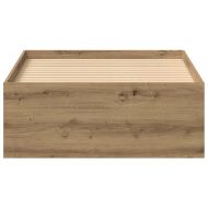 Рамка за легло без матрак дъб артизан 75x190 см инженерно дърво