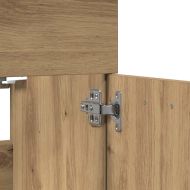 Комплект мебели за баня от 2 части Дъб артизан инженерно дърво