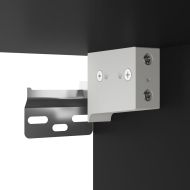 Комплект мебели за баня от 3 части, черен, инженерно дърво