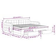 Канапе с изтеглящо легло и чекмеджета жълто 100x200 см кадифе
