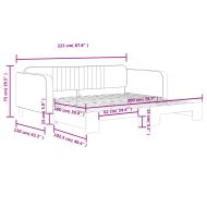 Канапе с изтеглящо разтегателно легло жълто 100x200 см кадифе