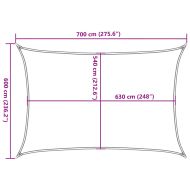 Платно-сенник, 160 г/м², бяло, 6x7 м, HDPE