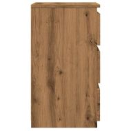 Нощно шкафче, дъб артизан, 40x35x62,5 см, инженерно дърво