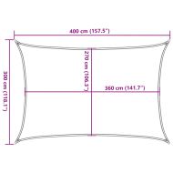 Платно-сенник, 160 г/м², бял, 3x4 м, HDPE