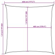 Платно-сенник, 160 г/м², бяло, 4,5x4,5 м, HDPE