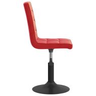 Въртящи трапезни столове, 2 бр, виненочервени, кадифе