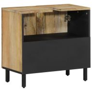 Шкаф за баня 62x33x58 см масивно мангово дърво