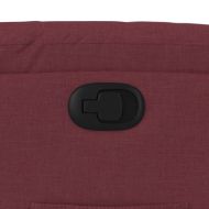 Стол реклайнер, виненочервен, текстил