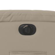 Електрически стол реклайнер, капучино, изкуствена кожа