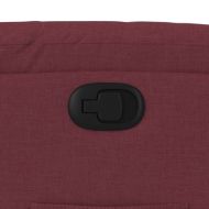 Изправящ реклайнер стол, виненочервен, текстил