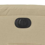 Електрически стол реклайнер , кремав, текстил