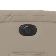 Електрически изправящ реклайнер стол, капучино, изкуствена кожа