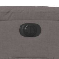 Електрически изправящ реклайнер стол, таупе, текстил