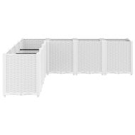 Градински сандък, бял, 160x160x53 см, PP