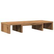 Регулируема поставка за монитор, дъб артизан, 60x24x10,5 см