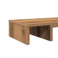 Регулируема поставка за монитор, дъб артизан, 60x24x10,5 см