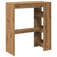 Бар маса с рафтове дъб артизан 90x40x103,5 см инженерно дърво