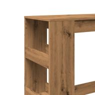 Бар маса с рафтове дъб артизан 90x40x103,5 см инженерно дърво