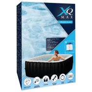 XQ Max Надуваема хидромасажна вана 145x145x65 см черно и бяло