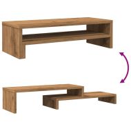 Поставка за монитор, дъб артизан, 54x22x15 см, инженерно дърво