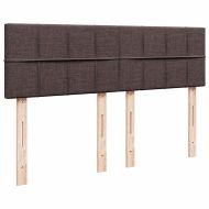 Османска легло с матрак, тъмнокафяво, 140x200 см, плат