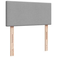 Османска легло с матраци, светлосиво, 200x200 см, плат