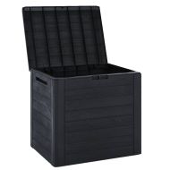 Градински сандък за съхранение, антрацит, 58,5x46x55 см, PP