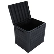 Градински сандък за съхранение, антрацит, 58,5x46x55 см, PP