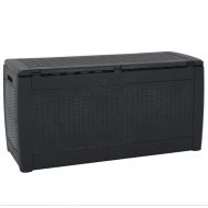 Градински сандък за съхранение антрацит 119x48x60 см PP