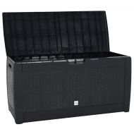 Градински сандък за съхранение антрацит 119x48x60 см PP