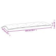 Възглавници за градински пейки 2 бр тюркоаз 150x50x7 см плат