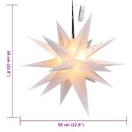 HI LED коледна звезда фенер 58 см