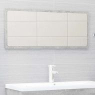 Комплект мебели за баня от 2 части, бетонно сив, ПДЧ