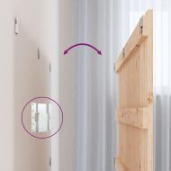 Стенна табла за спалня, 140x3x60 см, борово дърво масив