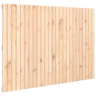 Стенна табла за спалня, 159,5x3x110 см, борово дърво масив