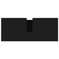 Шкаф за баня, черен, 80x33x60 см, инженерно дърво