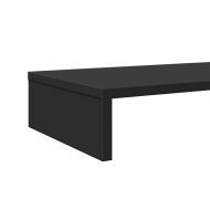 Поставка за монитор, черна, 100x27x10 см, инженерно дърво