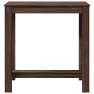 Бар маса, кафяв дъб, 102x50x103,5 см, инженерно дърво