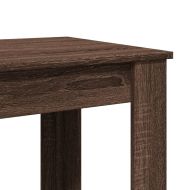 Бар маса, кафяв дъб, 102x50x103,5 см, инженерно дърво
